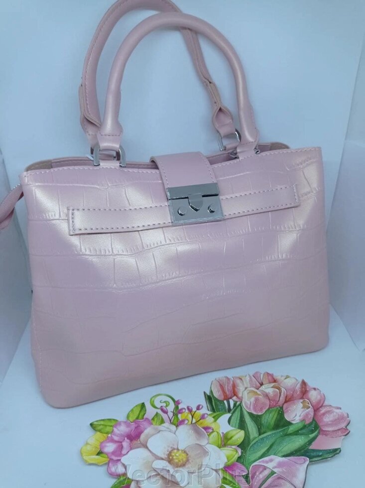 Жіноча сумка рожевого кольору 290956 від компанії VectorPlus - фото 1