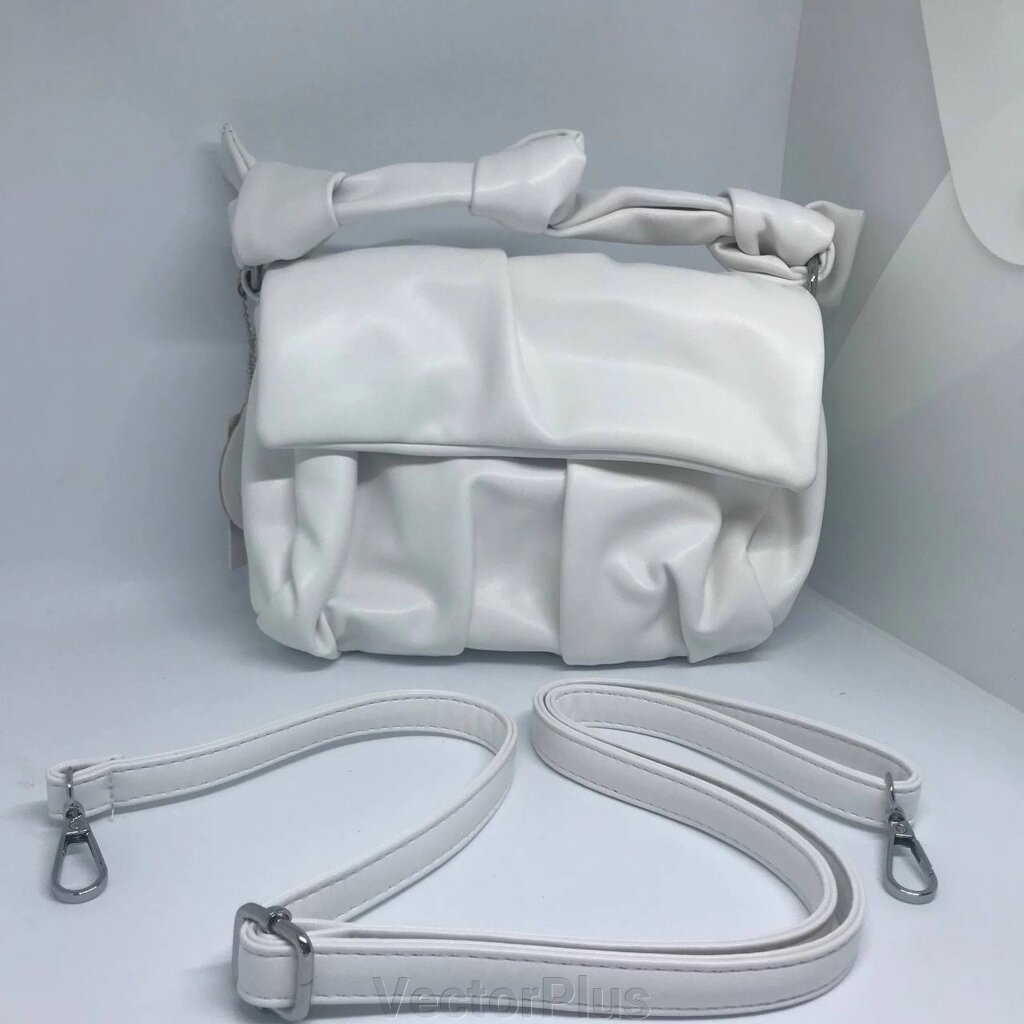 Жіноча сумочка з ремінцем колір білий 435849 від компанії VectorPlus - фото 1