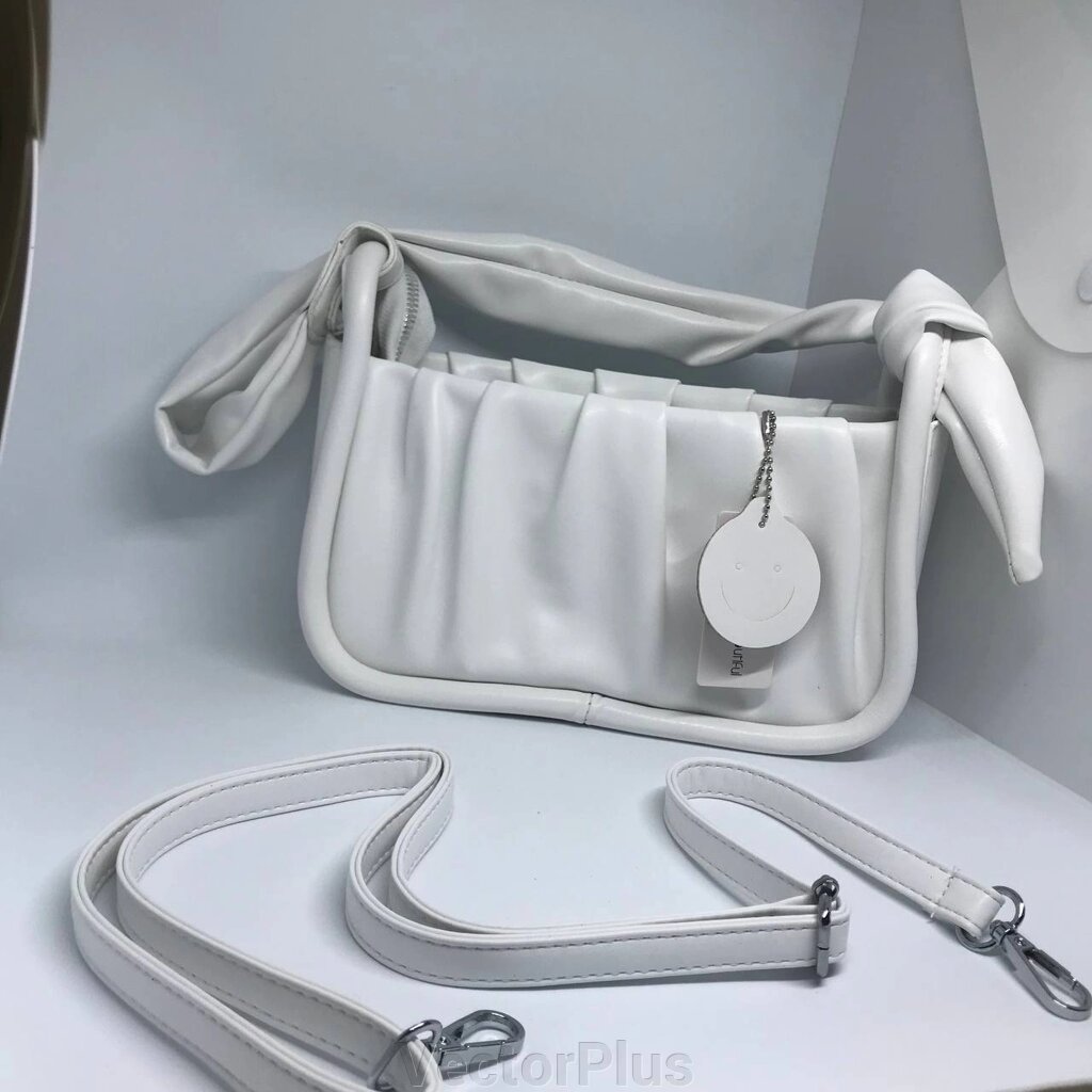 Жіноча сумочка з ремінцем колір білий 436080 від компанії VectorPlus - фото 1