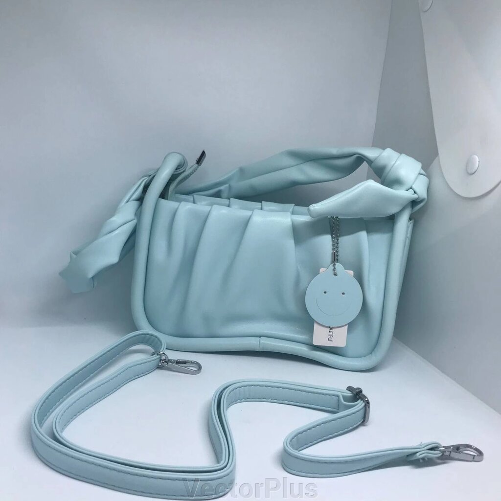 Жіноча сумочка з ремінцем колір блакитний 435842 від компанії VectorPlus - фото 1