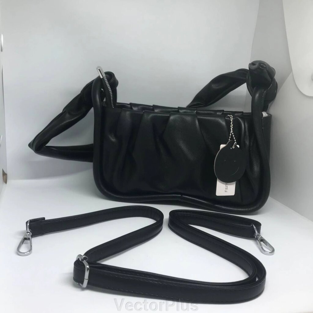 Жіноча сумочка з ремінцем колір чорний 435835 від компанії VectorPlus - фото 1