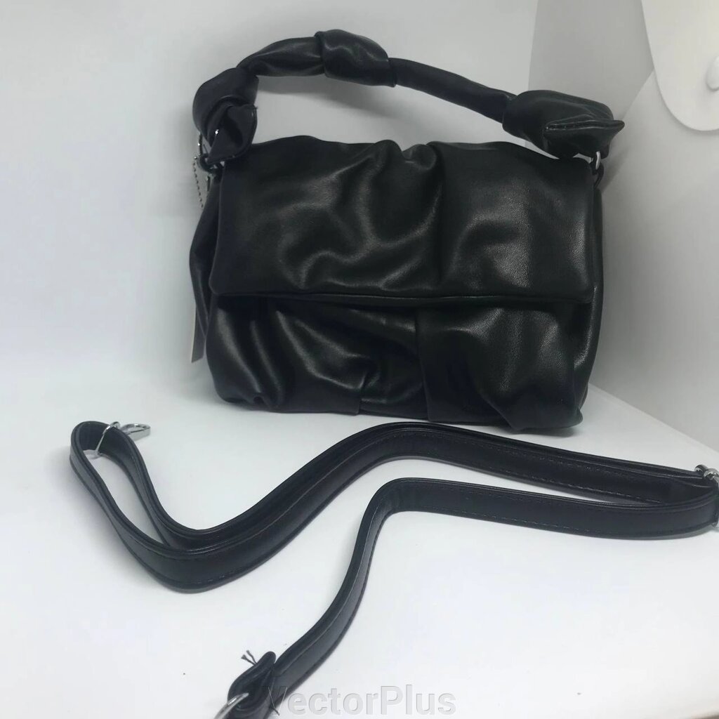 Жіноча сумочка з ремінцем колір чорний 435847 від компанії VectorPlus - фото 1