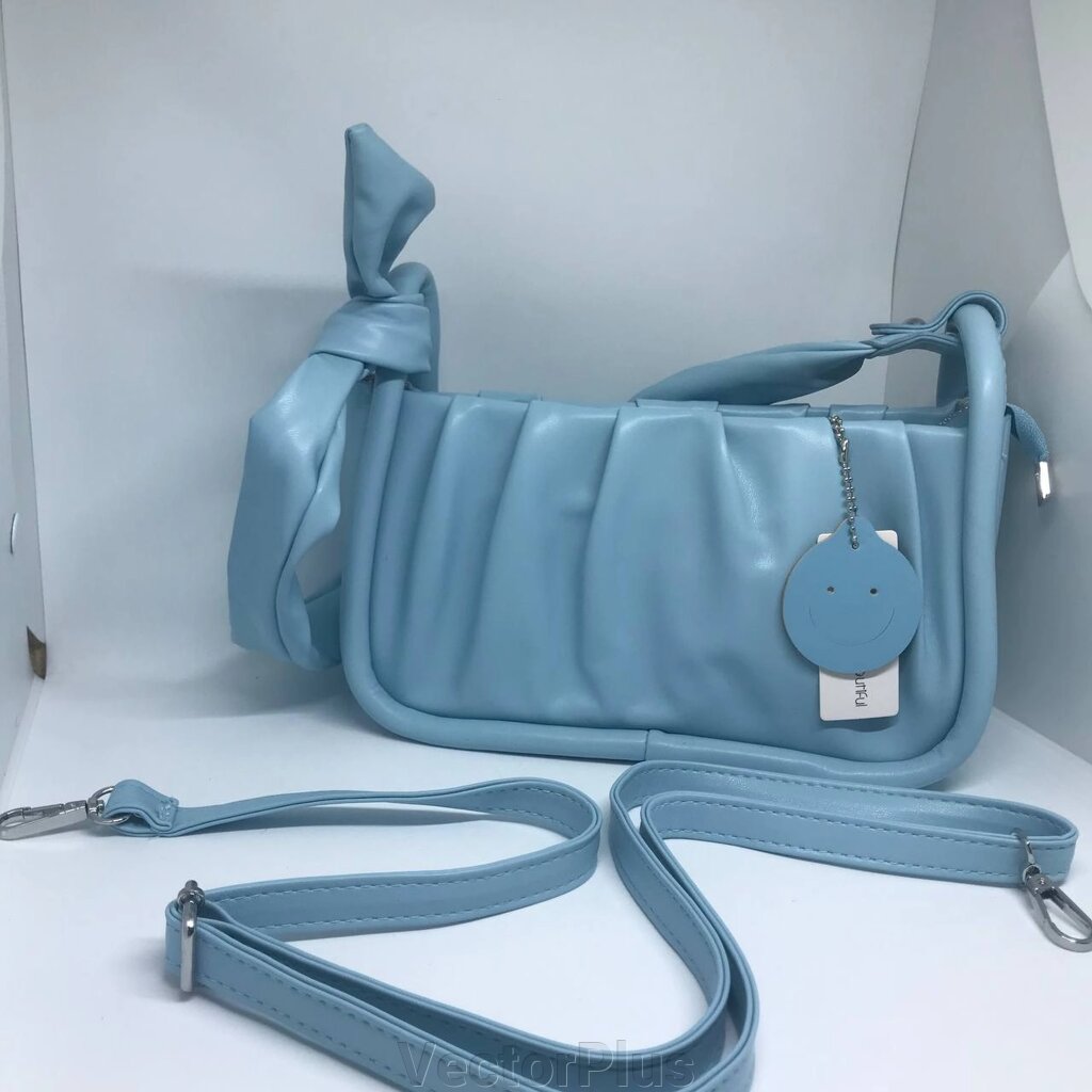 Жіноча сумочка з ремінцем колір насичений блакитний 435840 від компанії VectorPlus - фото 1