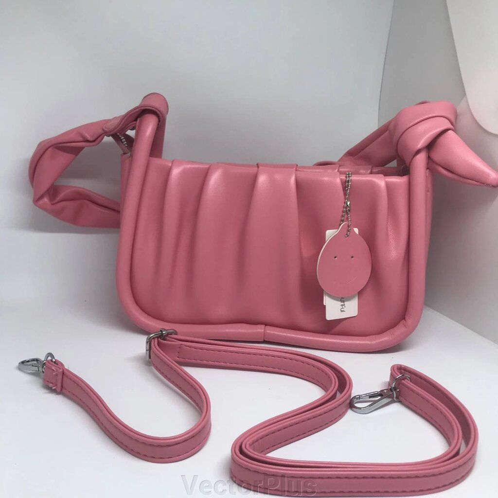 Жіноча сумочка з ремінцем колір насичений рожевий 435838 від компанії VectorPlus - фото 1
