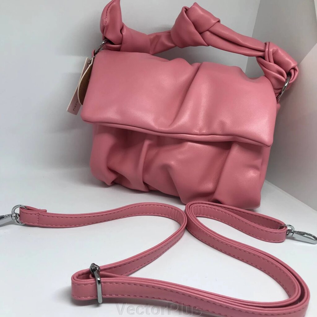 Жіноча сумочка з ремінцем колір насичений рожевий 435846 від компанії VectorPlus - фото 1