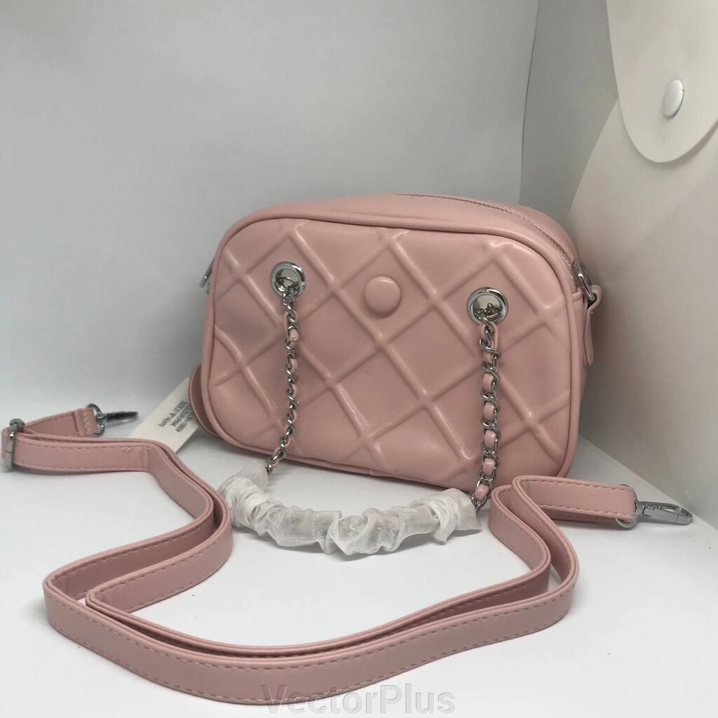 Жіноча сумочка з ремінцем колір рожевий 435294 від компанії VectorPlus - фото 1