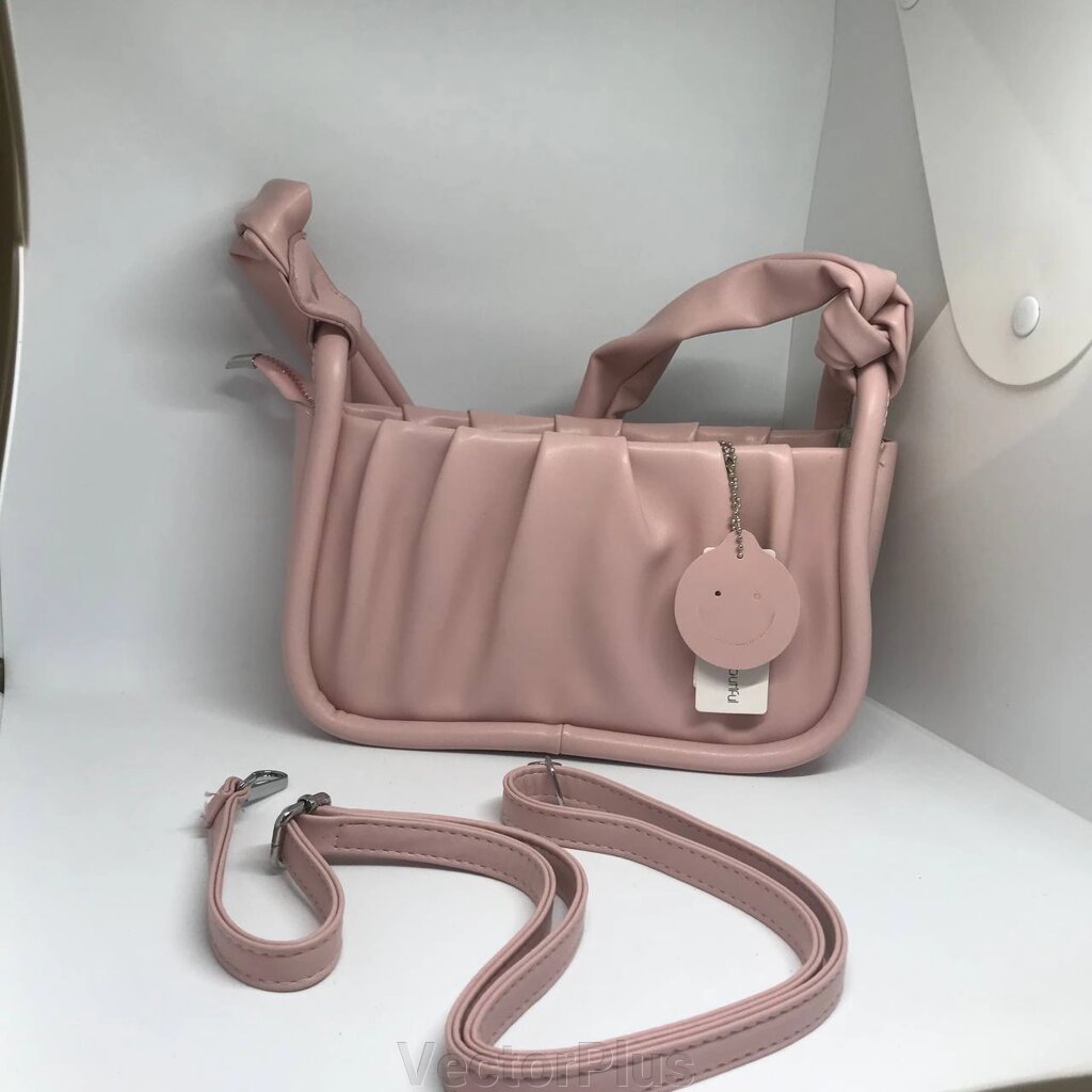 Жіноча сумочка з ремінцем колір рожевий 436073 від компанії VectorPlus - фото 1