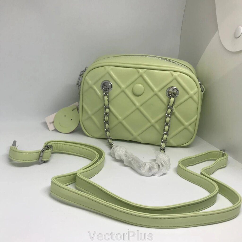 Жіноча сумочка з ремінцем колір зелений 435296 від компанії VectorPlus - фото 1