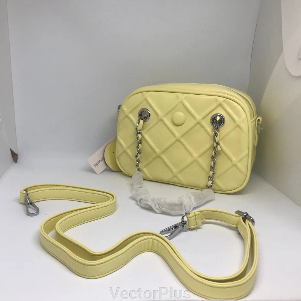 Жіноча сумочка з ремінцем колір жовтий 435454 від компанії VectorPlus - фото 1