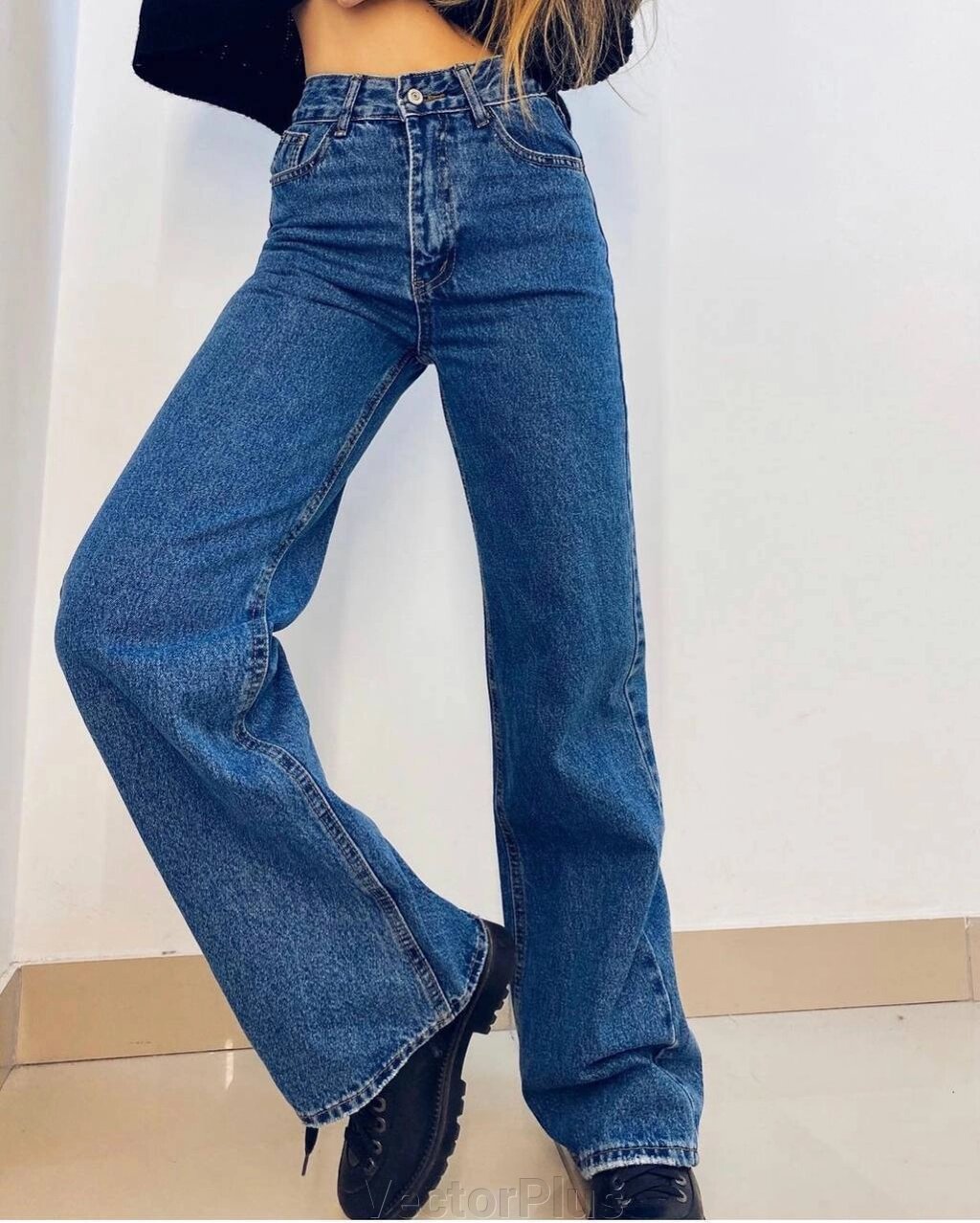 Жіночі джинси палаццо колір синій нар. 25 448907 від компанії VectorPlus - фото 1