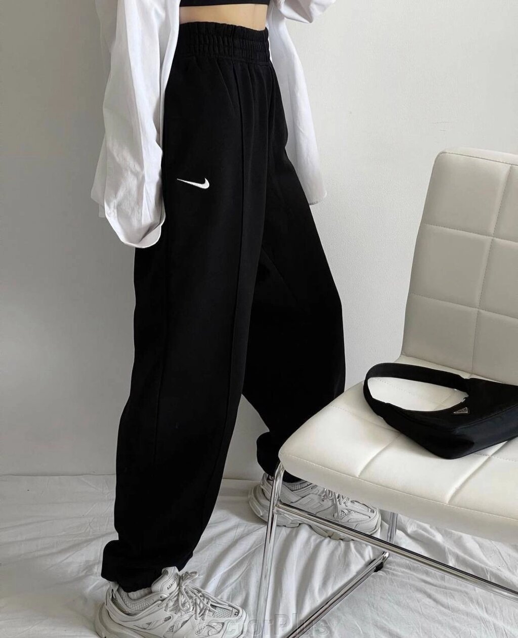 Жіночі штани джогери колір чорний нар. 42/46 452987 від компанії VectorPlus - фото 1