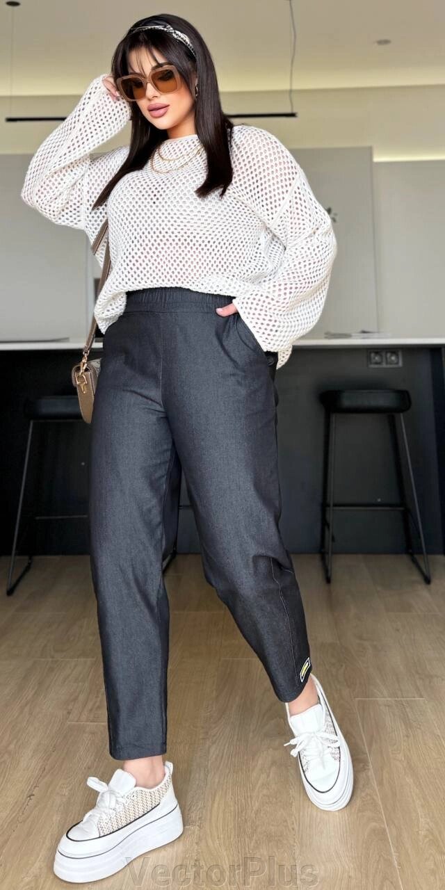Жіночі штани МОМ колір сірий нар. 50/52 452807 від компанії VectorPlus - фото 1