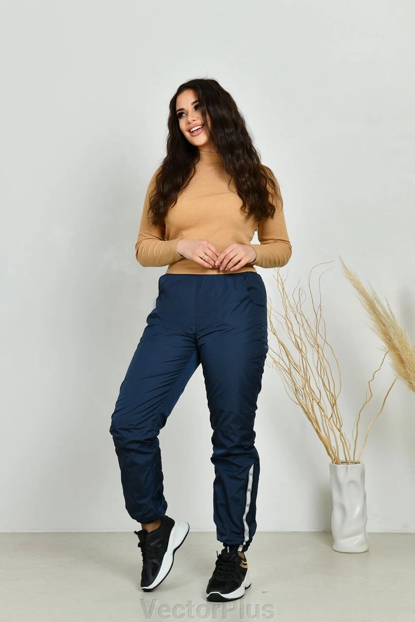 Жіночі штани з синіх плащів r. 48/50 391589 від компанії VectorPlus - фото 1