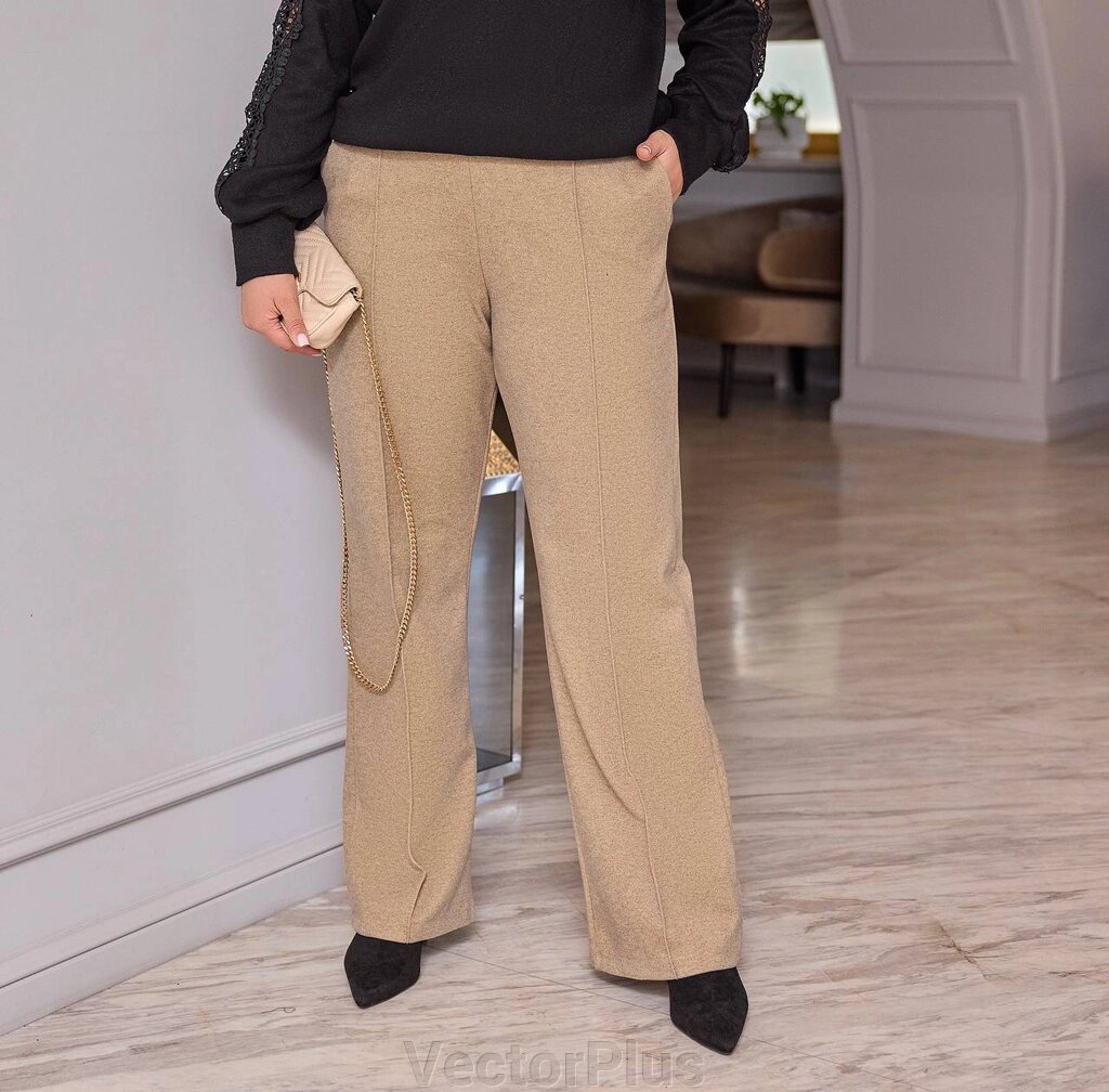 Жіночі теплі штани колір мокко нар. 50/52 446112 від компанії VectorPlus - фото 1