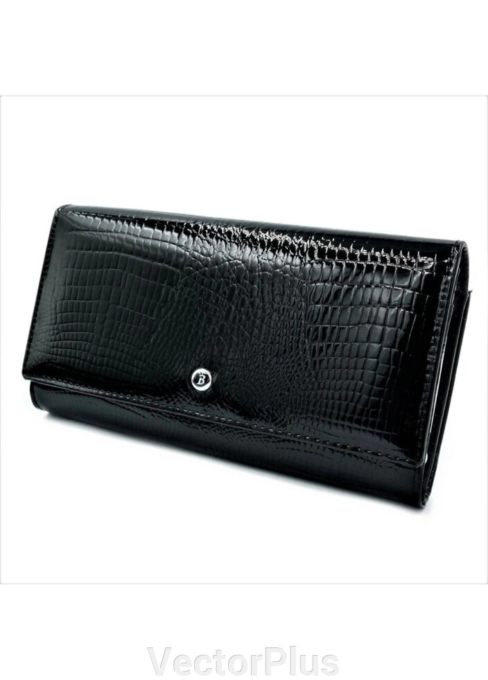 Жіночий гаманець чорний 295621 від компанії VectorPlus - фото 1