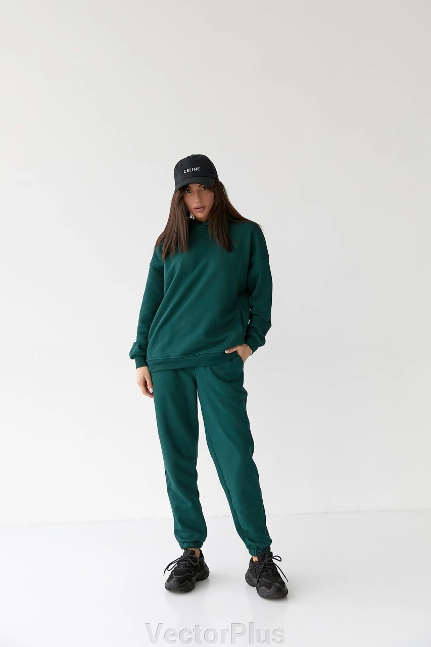 Жіночий костюм худі+джогер колір зелений р. 2XL 454305 від компанії VectorPlus - фото 1
