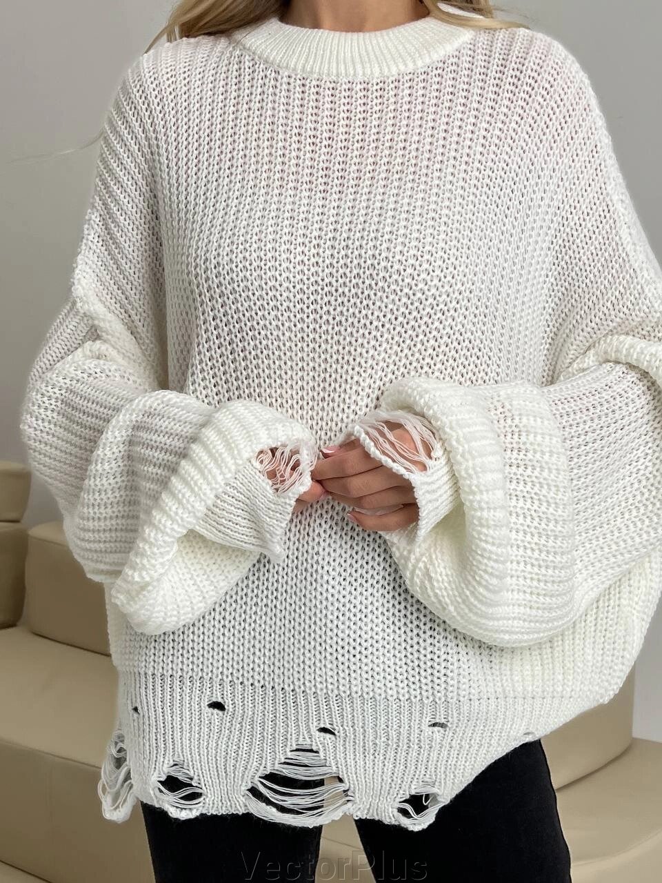 Жіночий светр з молочними отворами r. 42/46 407262 від компанії VectorPlus - фото 1