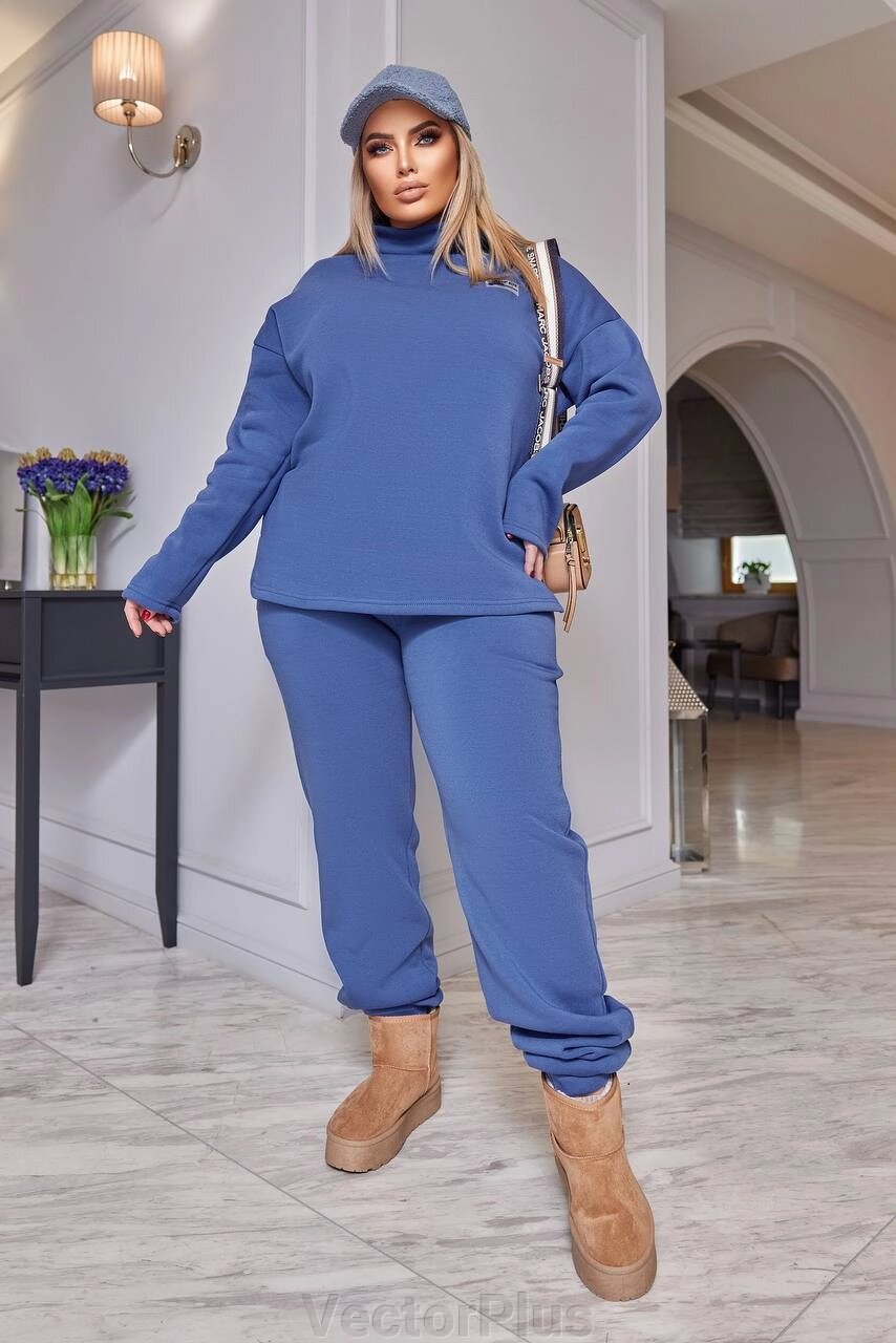 Жіночий теплий костюм колір джинсовий нар. 50/52 448222 від компанії VectorPlus - фото 1