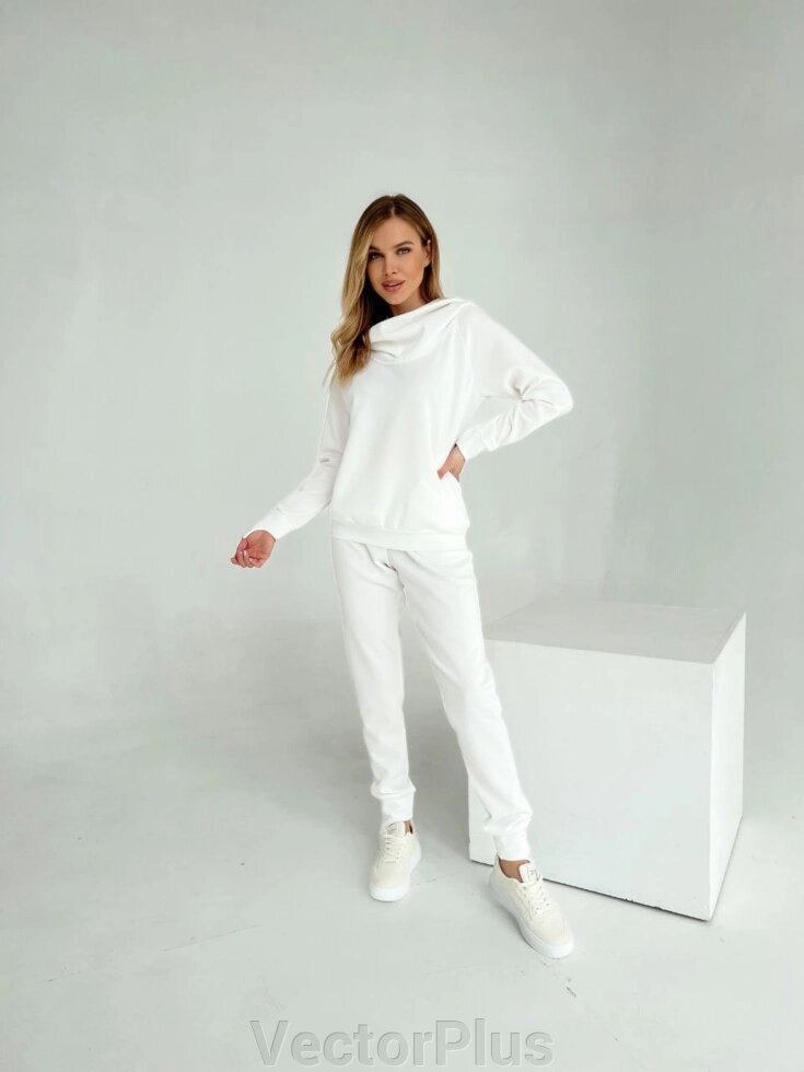Жіночий трек -костюм білого r. 40/42 372816 від компанії VectorPlus - фото 1