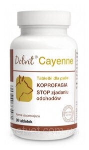 Долфос Каєн (Dolvit Cayenne) для собак при поїданні екскрементів 90 табл., 90 гр.