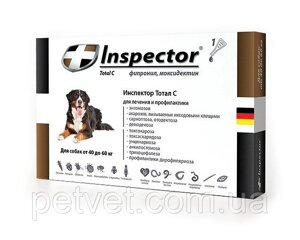Инспектор Quadro С (Inspector) капли для собак,1 пипетка 40-60 кг