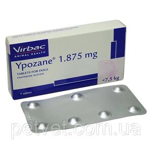 Ипозан (Ypozane S) для собак весом 3 - 7,5 кг., 7 табл 1,875 мг