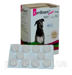 Кардішур 10 мг (Cardisure) 10 табл., Блістер (Пімобендан)