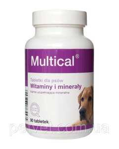 Мультікаль (Multical) вітамінно-мінеральний комплекс для собак 90 табл., 140 гр.