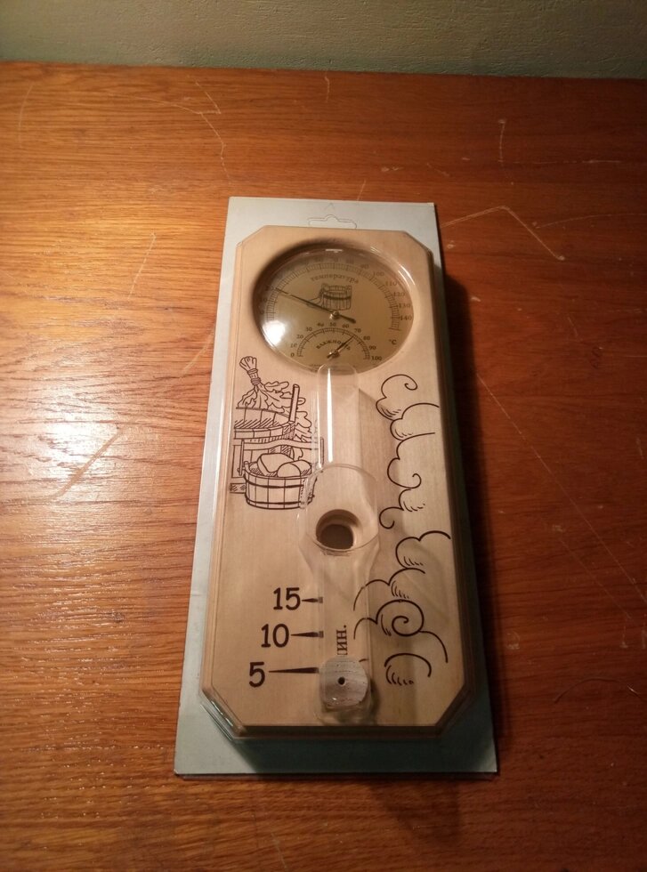 Упаковка (блустер) гігрометр тремометрдля саун від компанії ФОП (Кравець А Л) - фото 1