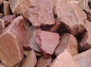 Камінь для бані, сауни, лазні, каміну - 20 кг. Малиновий Кварцит AQUA-TECH Rose Quartz, 50-90мм