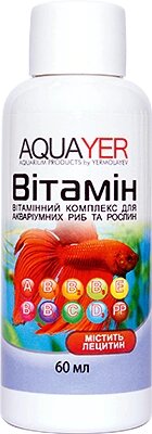 Комплекс вітамінів для акваріумних риб - AQUAYER Вітамін, 60мл від компанії Інтернет-магазин MyAquarium - фото 1