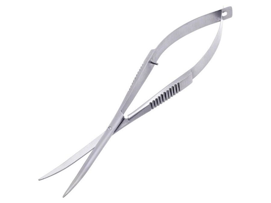 Ножиці гострокінцеві зігнуті пружинні AQUA-TECH PROFI, 16 см від компанії Інтернет-магазин MyAquarium - фото 1
