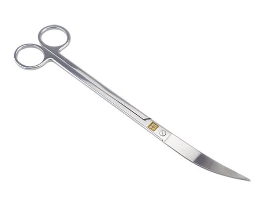 Ножиці гострокінцеві зігнуті ZRDR Professional Polished, 25см від компанії Інтернет-магазин MyAquarium - фото 1