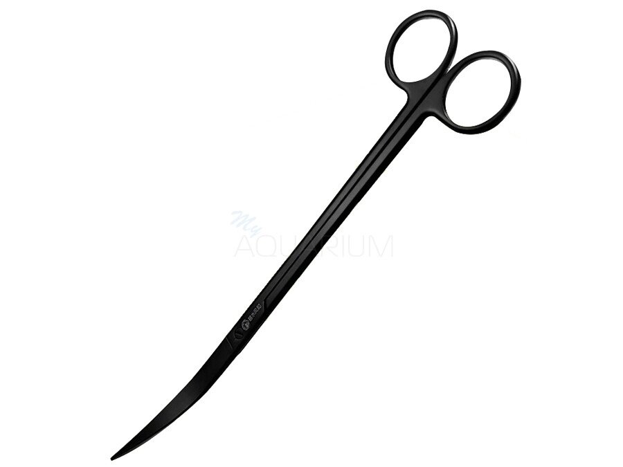 Ножиці загострені BSFH Professional Black, 25 см від компанії Інтернет-магазин MyAquarium - фото 1