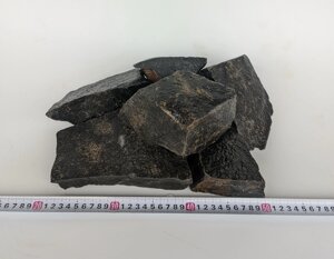 Камінь для лазні, сауни, каміна - 20 кг. Чорний Базальт AQUA-TECH Black Basalt