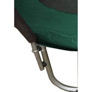 Батут Atleto 312 см з внутрішньою сіткою зелений + драбинка