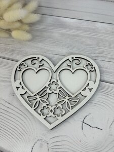 Ажурна весільна підставка під обручки в Харківській області від компанії Интернет-магазин "Cherry-Craft" - производство сувениров из дерева