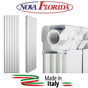 Алюминиевый радиатор Nova Florida Maior Aleternum S90 1200*10 высота 1200мм, ИТАЛИЯ