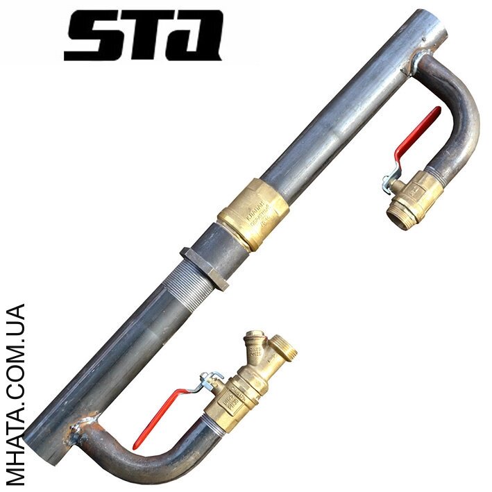 Байпас сталевий для опалення клапан довгий 40 (1 1/2") від компанії Модна Хата - фото 1