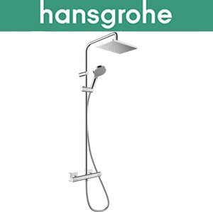 Душова система із термостатом Hansgrohe (art 26097000) Vernis Shape Ecosmart Showerpipe 230 1jet, Хром