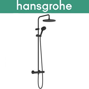 Душова система із термостатом Hansgrohe (art 26426670) Vernis Blend Showerpipe 240, Чорний мат