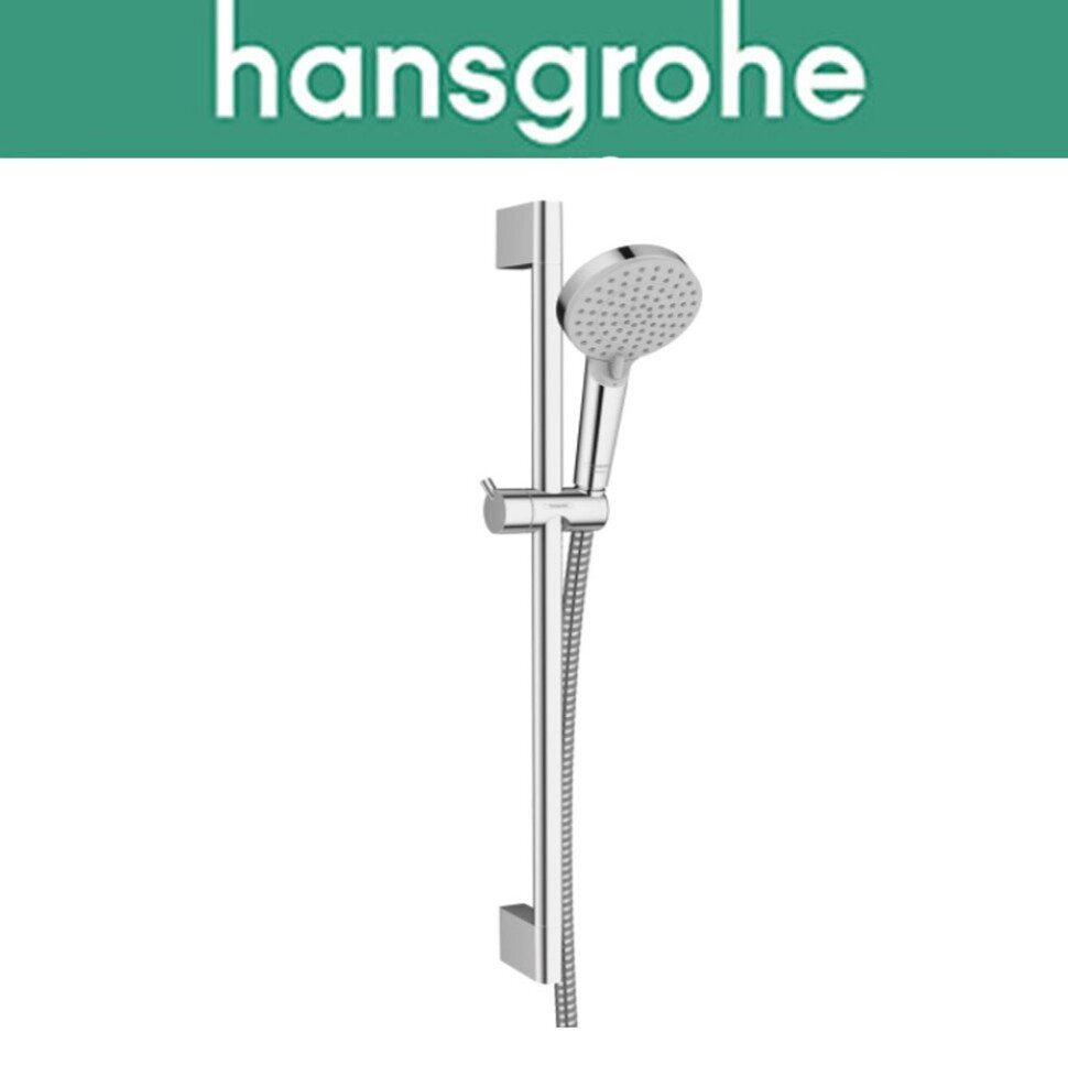 Душовий набір зі стійкою Hansgrohe (art 26279000) Vernis Blend Vario EcoSmart Crometa 65 см, хром від компанії Модна Хата - фото 1