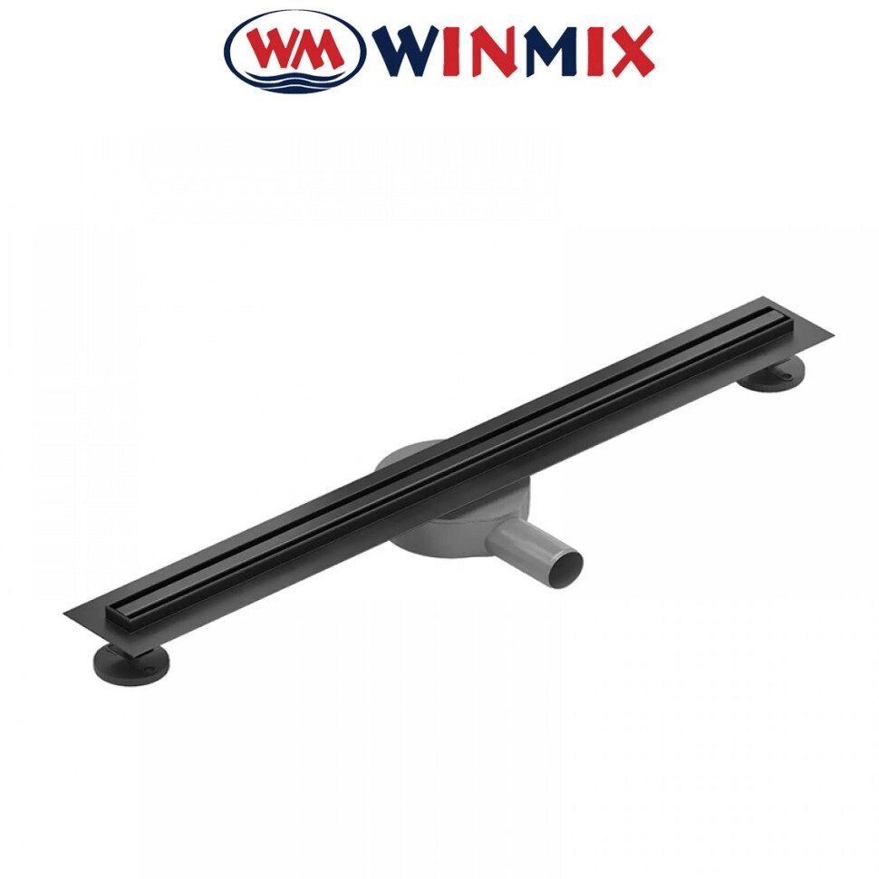 Душовий трап із нержавіючої сталі SUS304 DRAIN-05-50-SLIM BLACK-30x500мм, Winmix Польща від компанії Модна Хата - фото 1