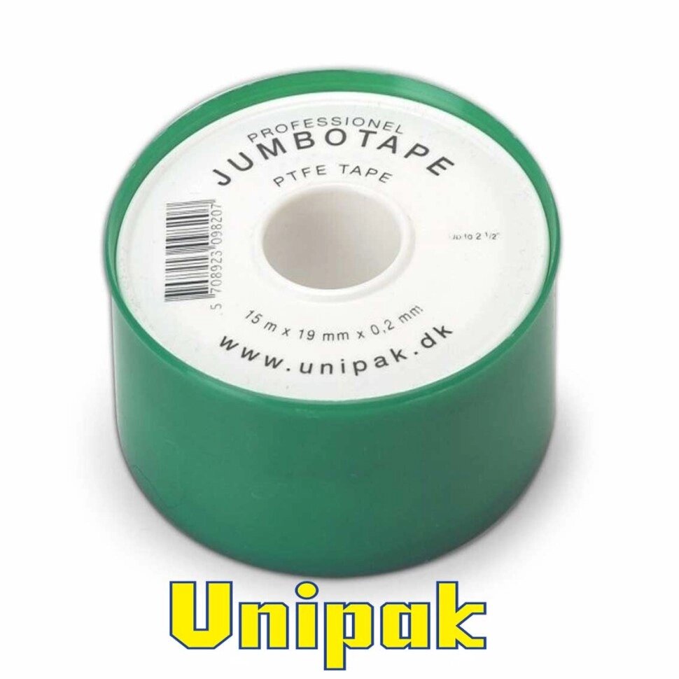 Фум-стрічка Jumbotape Professional (від Unipak) (15m*19mm*0,2mm), Данія від компанії Модна Хата - фото 1