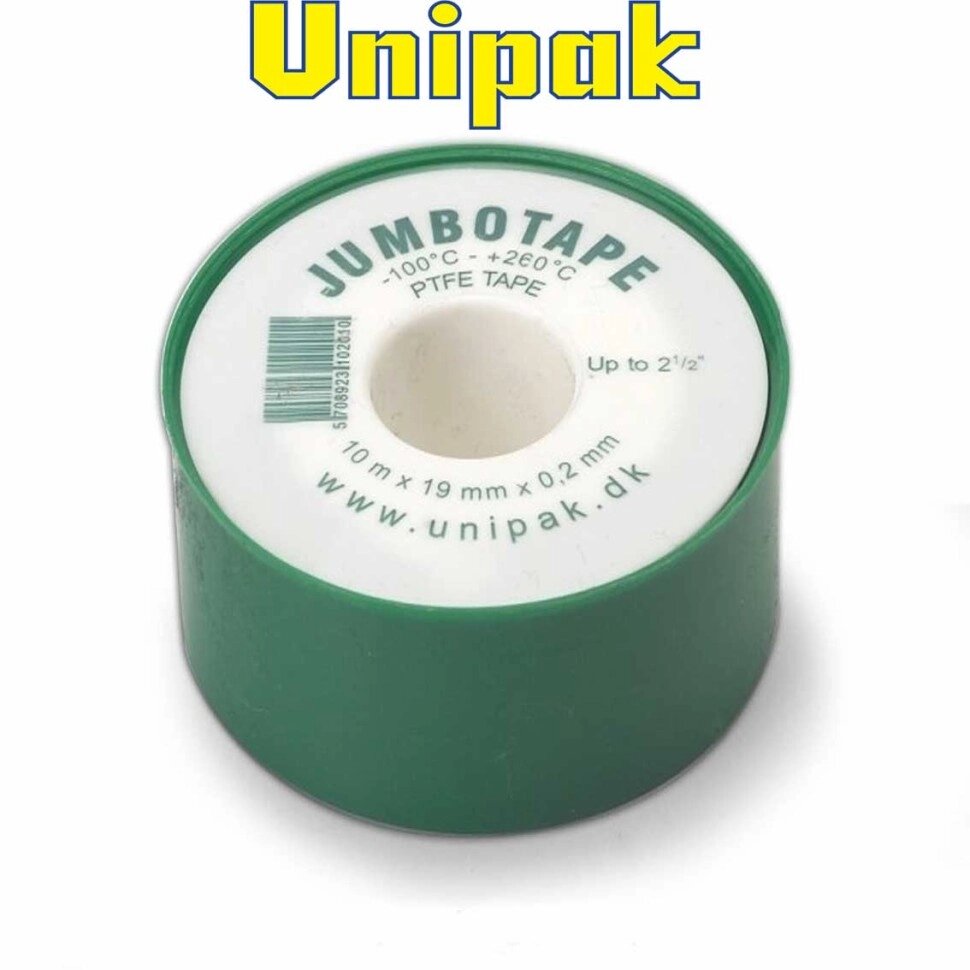 Фум-стрічка Jumbotape Standard (від Unipak) (10m*19mm*0,2mm), Данія від компанії Модна Хата - фото 1