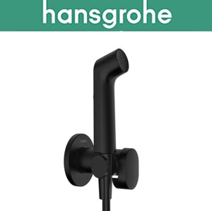 Гігієнічний душ Hansgrohe (art 29232670) із змішувачем, шлангом та тримачем Bidette 1jet S, Чорний матовий