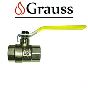 Grauss Кран 1/2 ГГРЖ (гайка-гайка ручка) газ, Німеччина