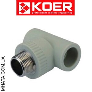 Koer Tee із зовнішньою ниткою D25*3/4 "N, Чехія Республіка