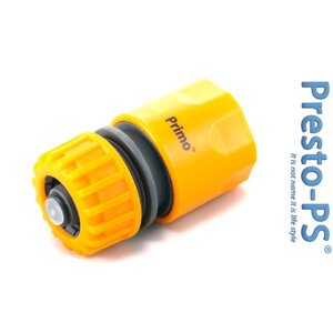 Конектор 1/2-5/8 для шлангу із аквастопом Presto-PS 5810