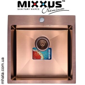 Мийка кухонна mixxus MX5050х200x1.0-PVD-bronze